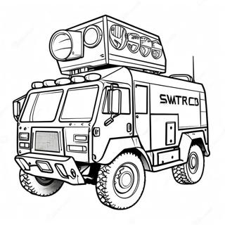 Swat Truck Coloring Pages