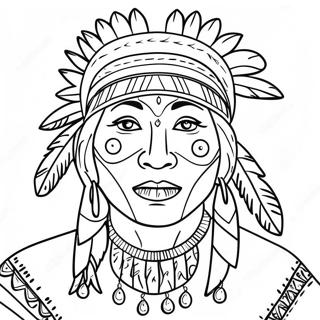 Indigenous Coloring Page 128893-62191