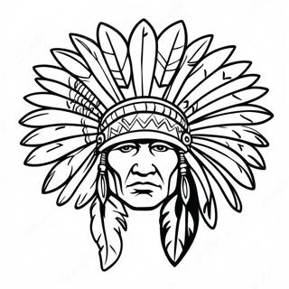 Native American Headdress Coloring Page 128894-62194