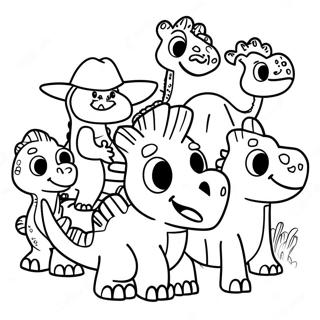 Dino Ranch Family Coloring Page 128973-62265