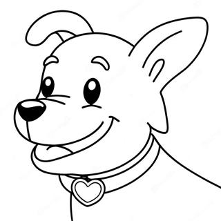 Smile Dog Eerie Image Coloring Page 128998-62286