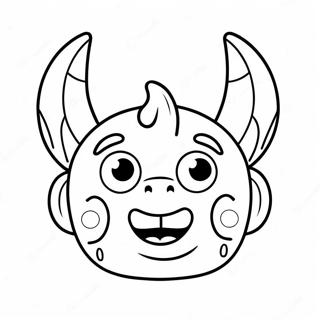 Funny Monster Ears Coloring Page 129023-62301
