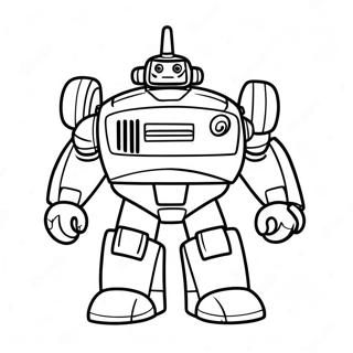 Tobot In Action Coloring Page 129046-62313