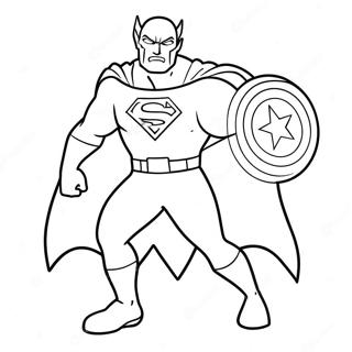 Fearless Superhero Coloring Page 129073 62339
