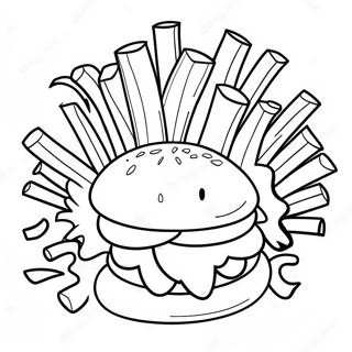 Fries Coloring Pages