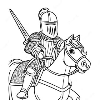Regal Knight Coloring Page 129151-62405