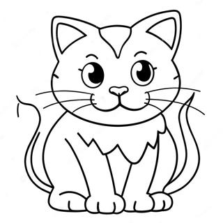 Meowscles In Action Coloring Page 129173-62414