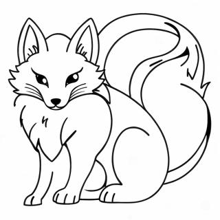 Kitsune Coloring Pages