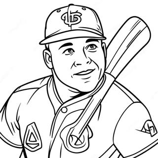 Mike Trout Coloring Page 129301-62509