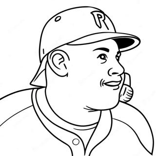 Mike Trout Coloring Page 129301-62511