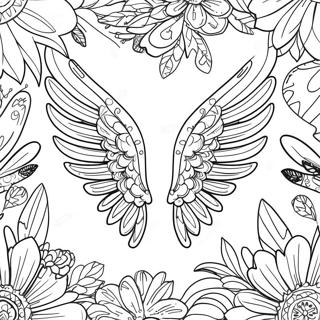 Wings Coloring Pages