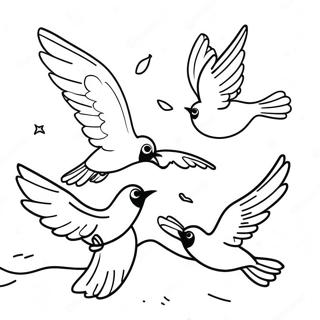 Flying Coloring Pages