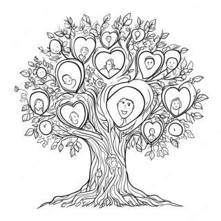 Family Tree Coloring Page 129582-62730