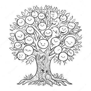 Family Tree Coloring Page 129582-62731