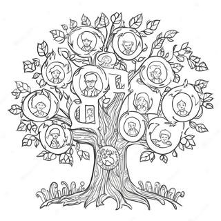 Family Tree Coloring Page 129582-62732