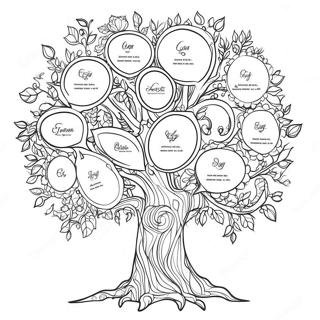 Interactive Family Tree Coloring Page 129586-62746