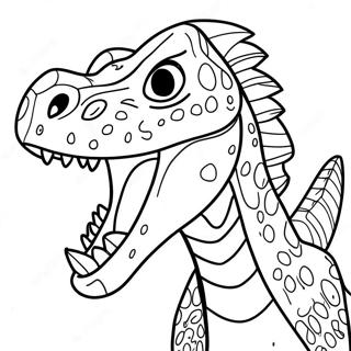 Indoraptor Roaring Coloring Page 129634-62773