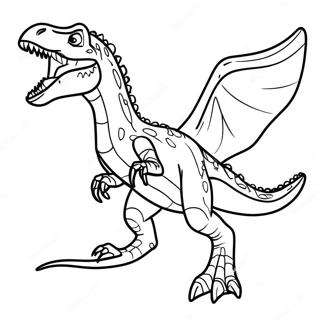 Indoraptor In Action Coloring Page 129635-62780