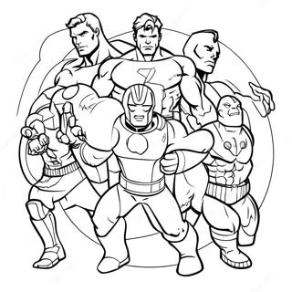 Easy Avengers Coloring Pages