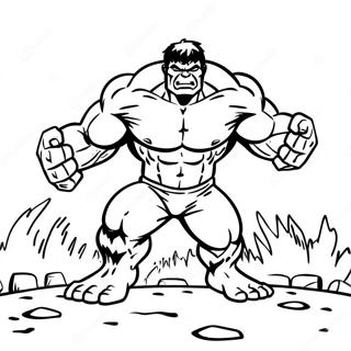 Hulk Smashing Ground Coloring Page 129766-62885