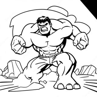 Hulk Smashing Ground Coloring Page 129766-62888