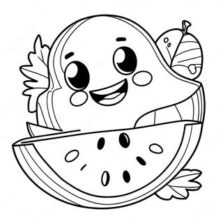 Sunny And Melon Coloring Page 129813-62910