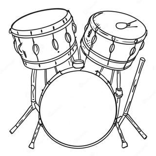 Drum Coloring Page 129917-62992