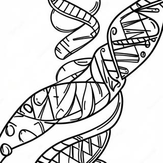 Dna Molecule With Bases Coloring Page 129945-63023