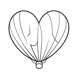 Heart Balloon Coloring Pages