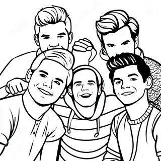 One Direction Coloring Page 130146-63172