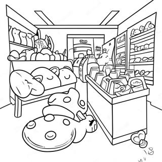 Busy Toy Store Coloring Page 130252-63257