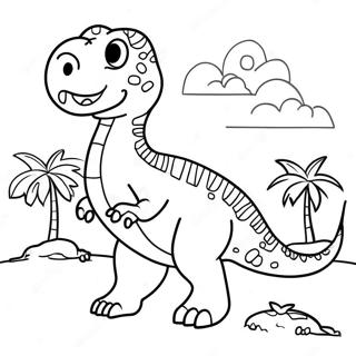 Dinosaur Birthday Coloring Page 130326-63311