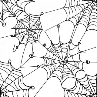 Spider Web Coloring Pages