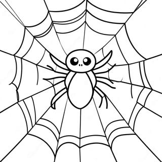 Halloween Spider Web Coloring Page 130355-63341
