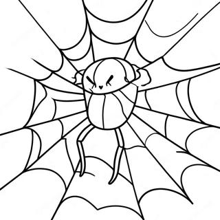 Halloween Spider Web Coloring Page 130355-63343