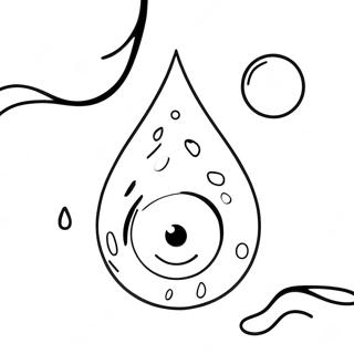 Raindrop Coloring Pages