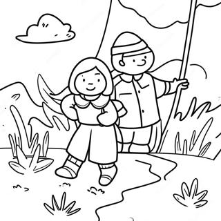 Adventurous Storybook Coloring Page 130483 63444