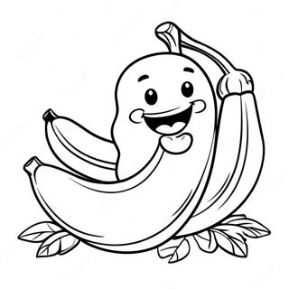 Banana Eats Coloring Page 130531-63470