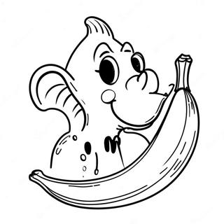 Banana Eats Coloring Page 130531-63471