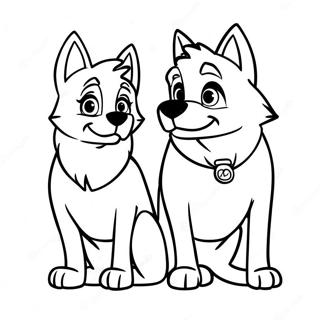 Balto And Jenna Friendship Coloring Page 130558-63493