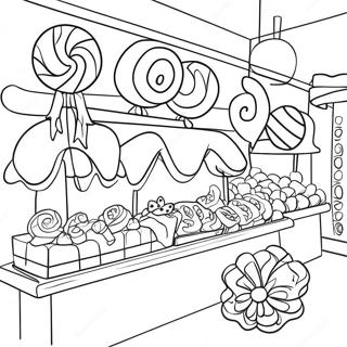 Candy Shop Coloring Pages