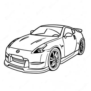 Nissan Sports Car Coloring Page 130739-63635