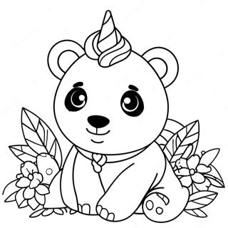 Unicorn Panda Coloring Pages