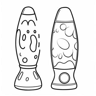 Retro Lava Lamp Coloring Page 130869-63737