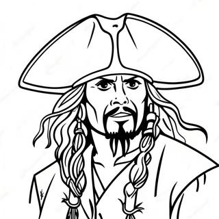 Jack Sparrow In Action Coloring Page 130920-63776