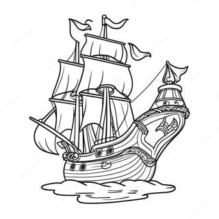 Captain Hook S Ship Coloring Page 130921-63780