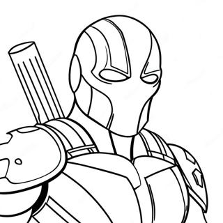 Deathstroke Coloring Pages