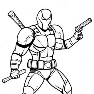 Deathstroke Coloring Page 130997-63832