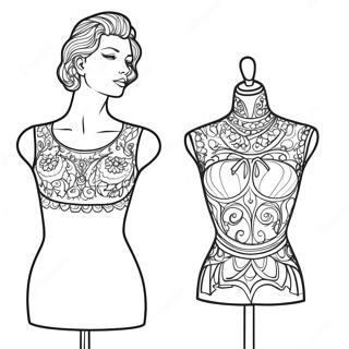 Mannequin Coloring Page 131152-63945