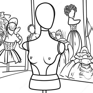 Mannequin Coloring Page 131152-63948